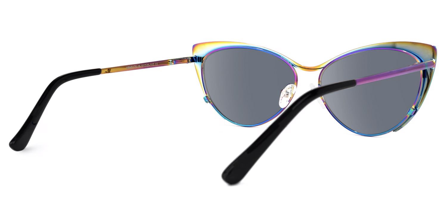 Annabelle - Cat Eye Multicolor Sunglasses | Vooglam Side View
