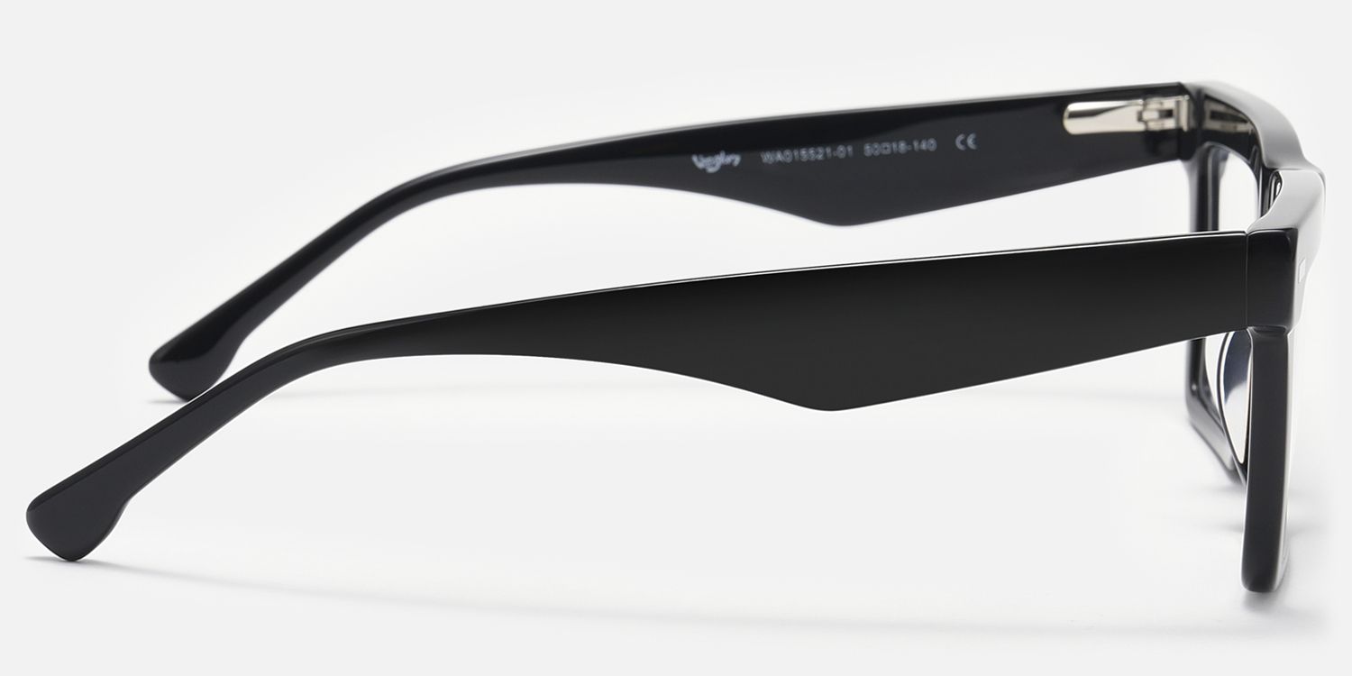 Kenty - Thick Frames Eclectic Black Glasses product detail 3