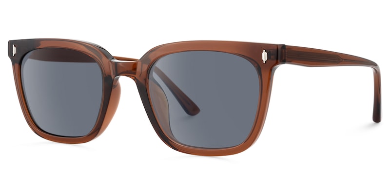 Cosmo - Rectangle Brown Sunglasses