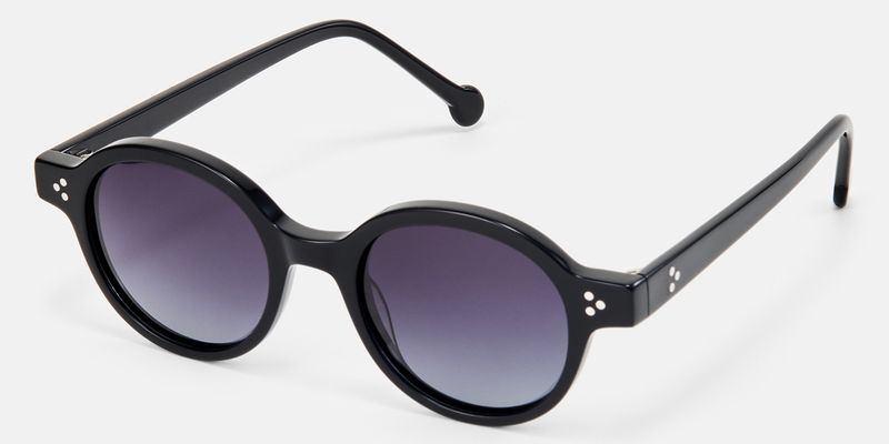 Obsidian - Round Black Sunglasses