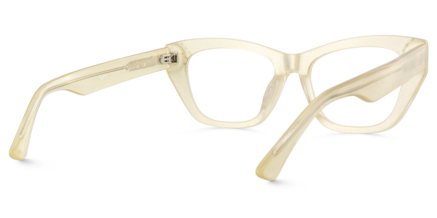 Starlina - Rectangle Champagne Eyeglasses