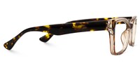 Faithanne - Rectangle Brown/Tortoise Eyeglasses - 4