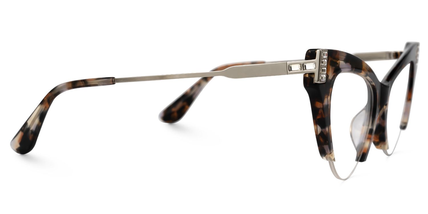 Eirian - Cat Eye Tortoise Eyeglasses | Vooglam 4