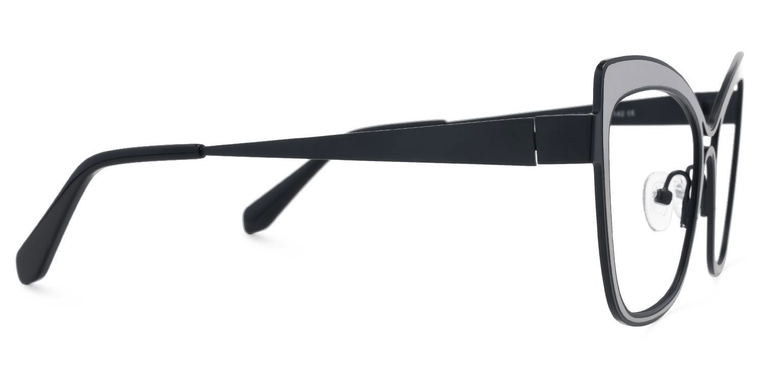 Eleuterio - Butterfly Black Eyeglasses | Vooglam 4