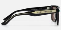 Bastion - Black Aviator Sunglasses | Vooglam Side View