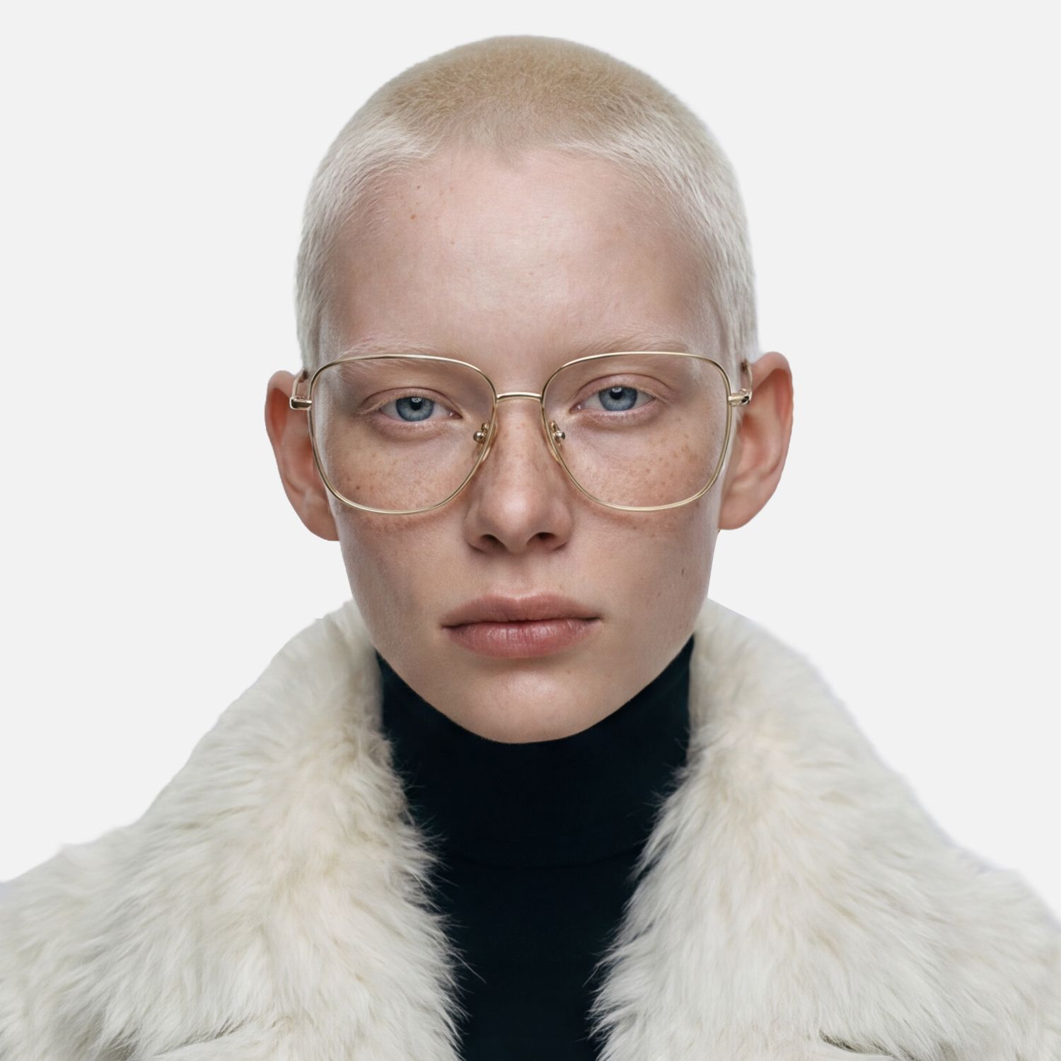 Explore the design story of Karma - Square Gold Eyeglasses | Vooglam