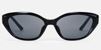 Strata - Geometric Black Sunglasses | Vooglam Angle View