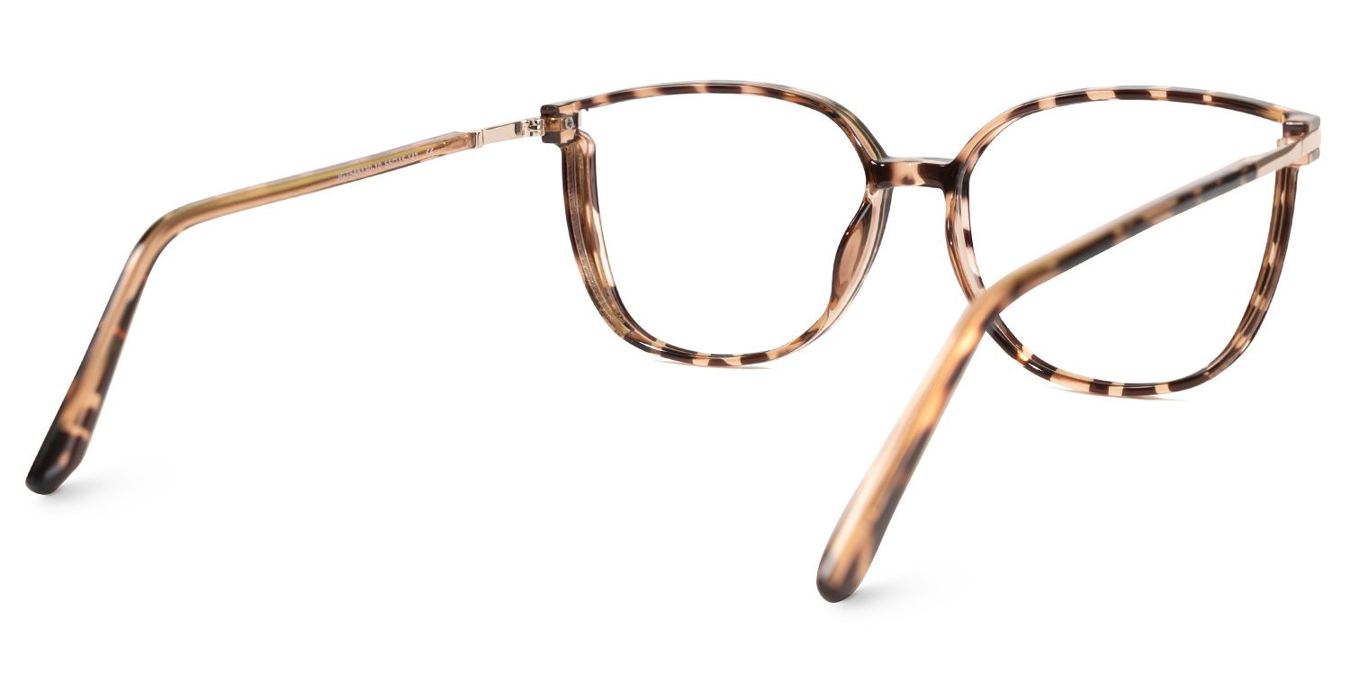 Kinfe - Square Tortoise Eyeglasses by Vooglam - Side View