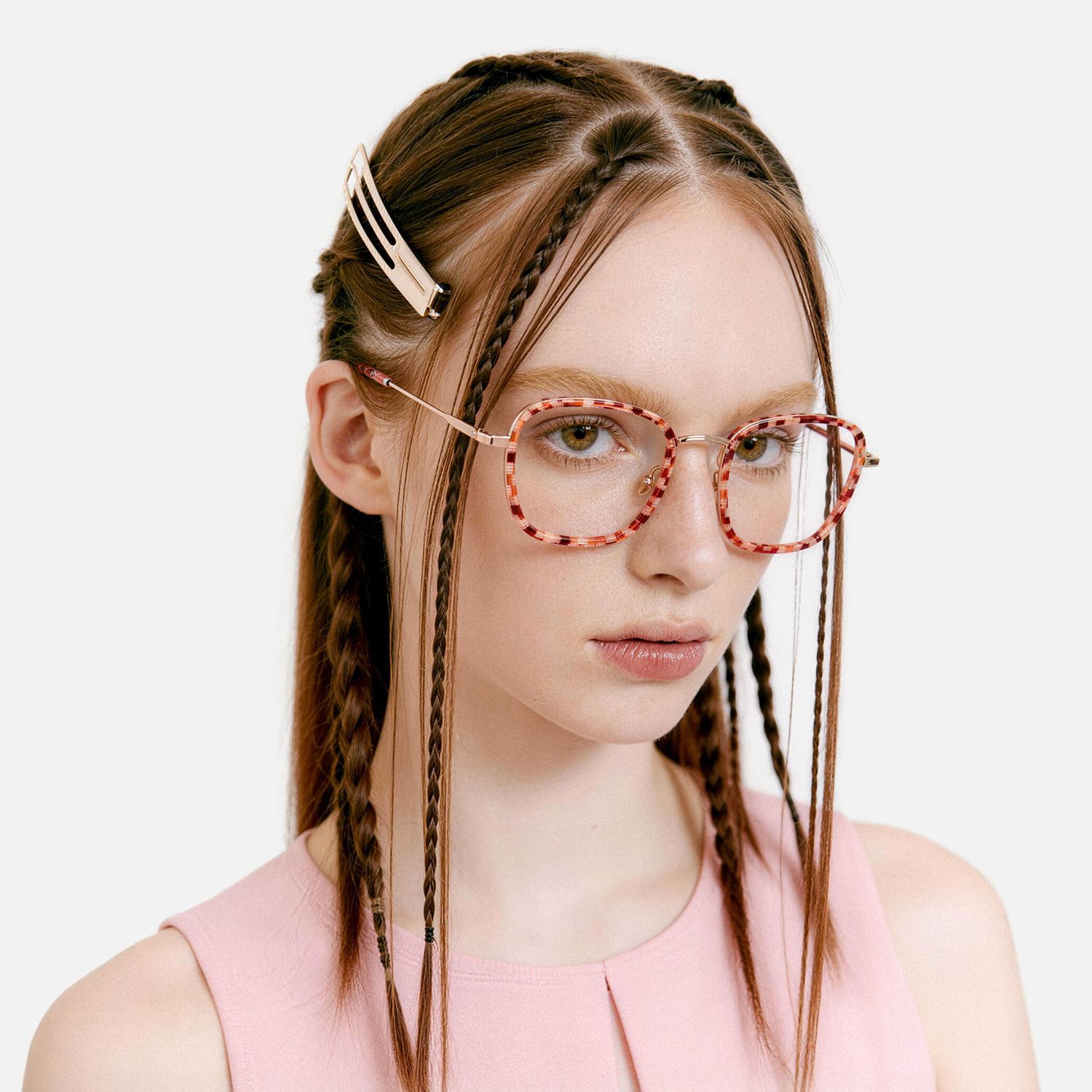 Explore the design story of Sundance - Square Pattern Eyeglasses | Vooglam