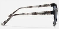 Arnal - Rectangle Black Sunglasses | Vooglam Side View