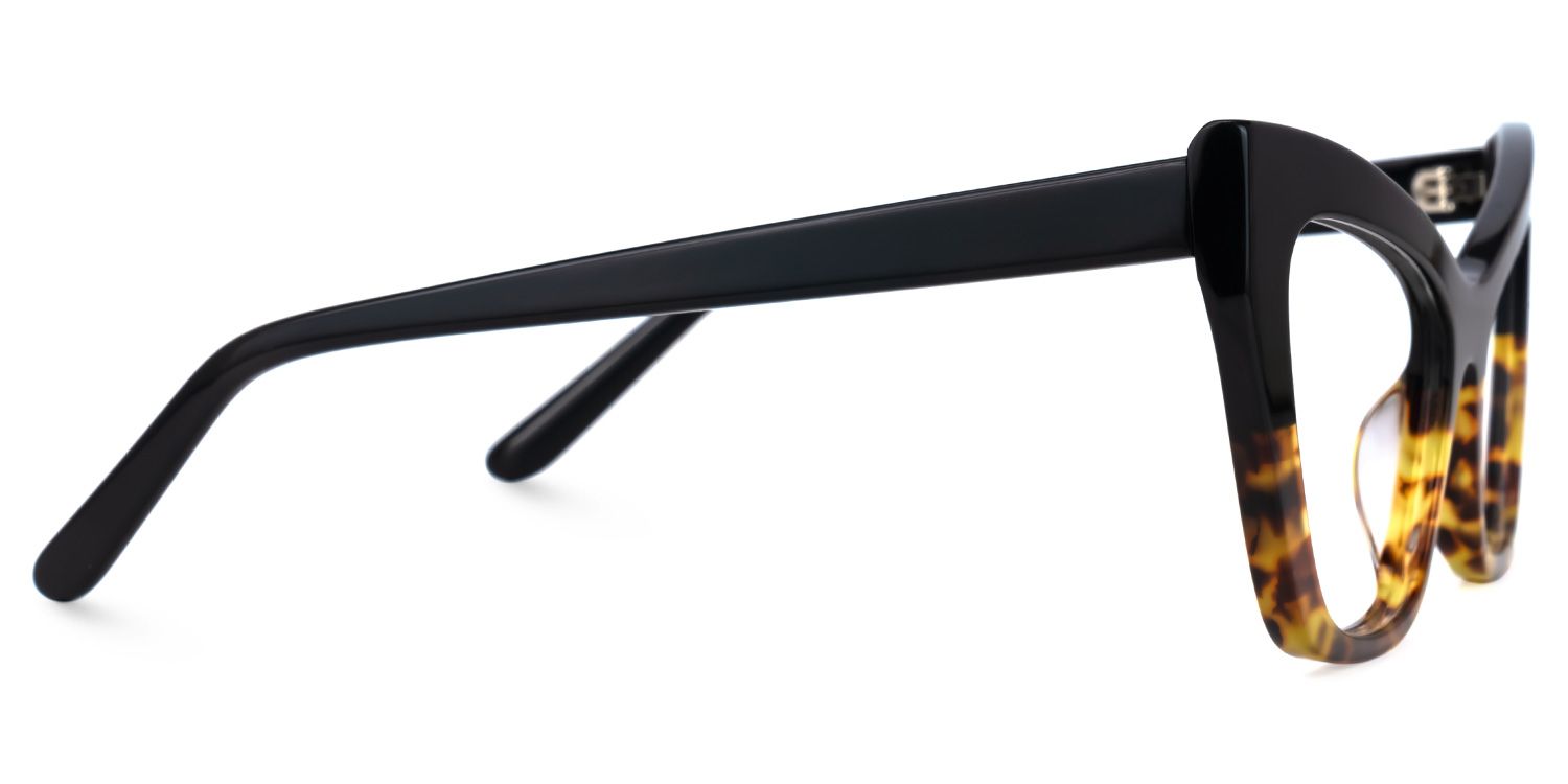 Bader - Cat Eye Black/Tortoise Eyeglasses | Vooglam 4