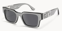 The Programmer - Rectangle Silver Sunglasses - 2