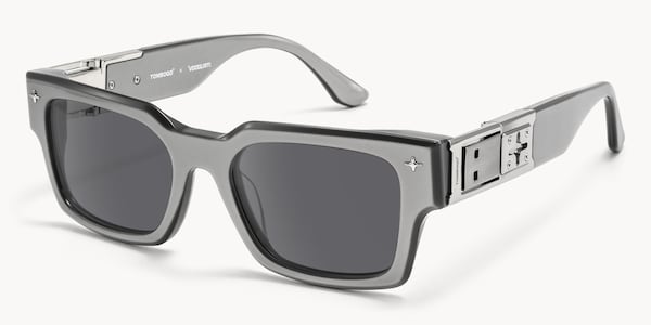 The Programmer - Rectangle Silver Sunglasses