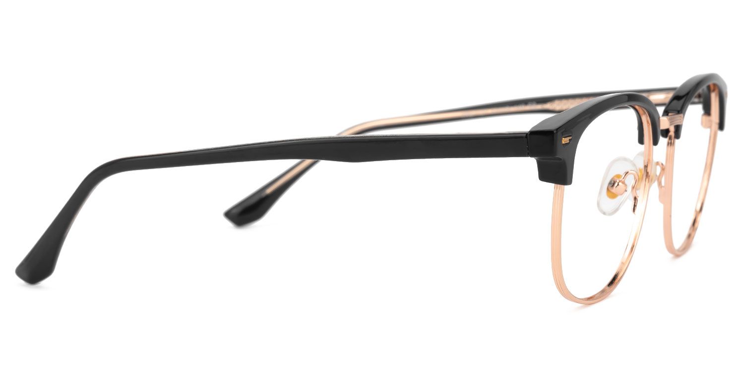 Farica - Browline Black/Gold Eyeglasses product detail 4