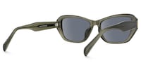 Flicker - Geometric Green Sunglasses - 3