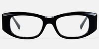 Banksy - Rectangle Black Eyeglasses | Vooglam Angle View
