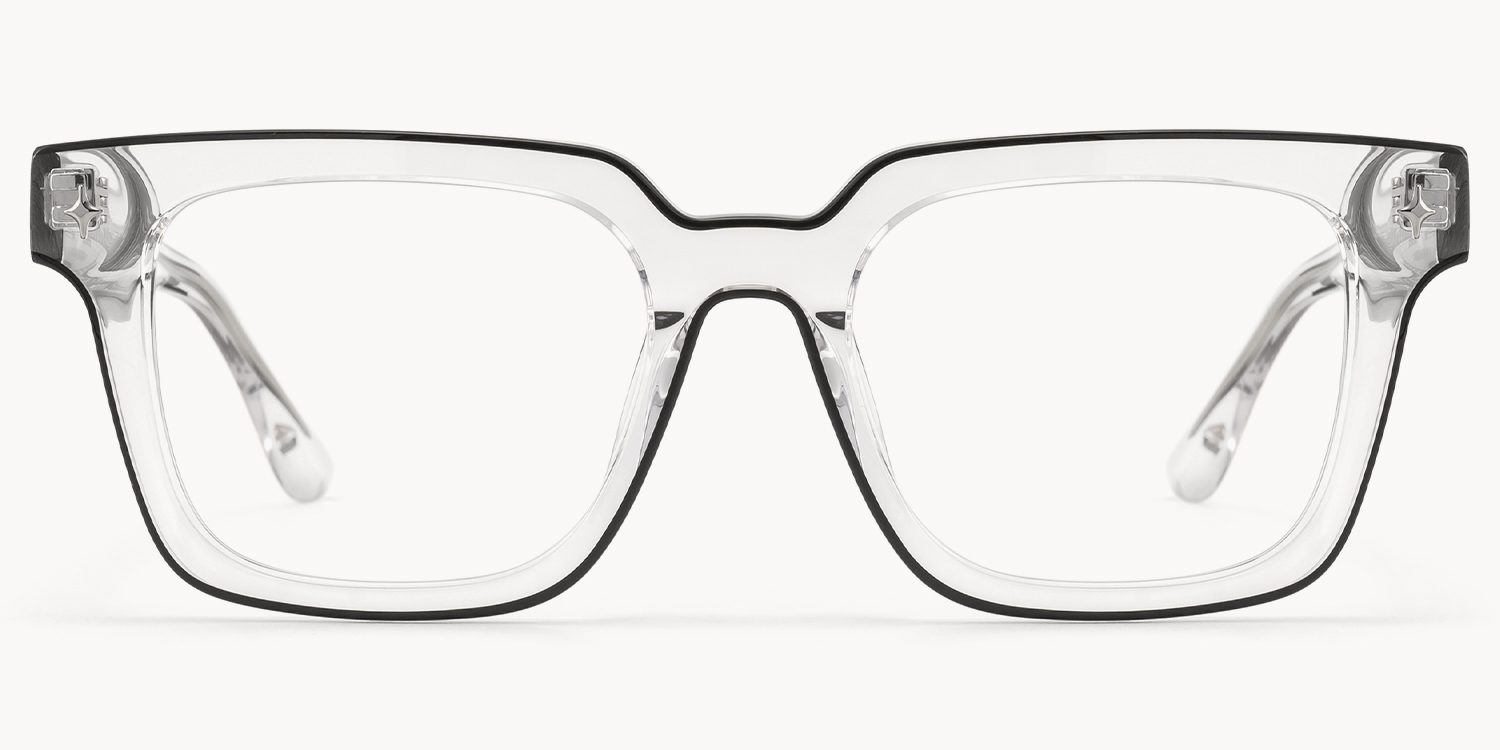 Fractal - Square Transparent Eyeglasses