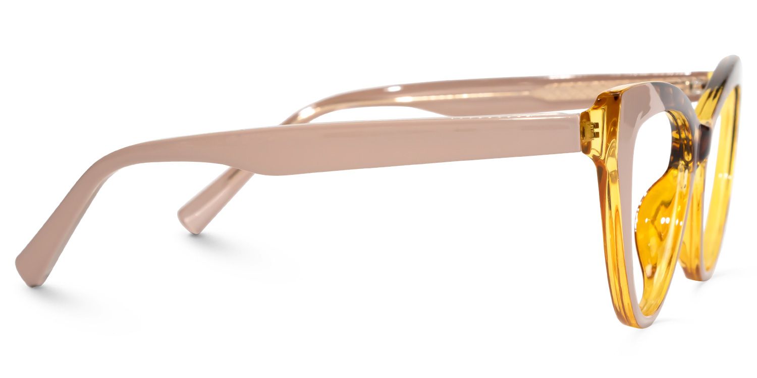 Calah - Cat Eye Yellow/Tortoise Eyeglasses product detail 4