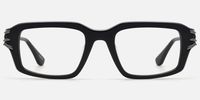 Vorpal - Refined Rectangle Black Eyeglasses | Vooglam Angle View