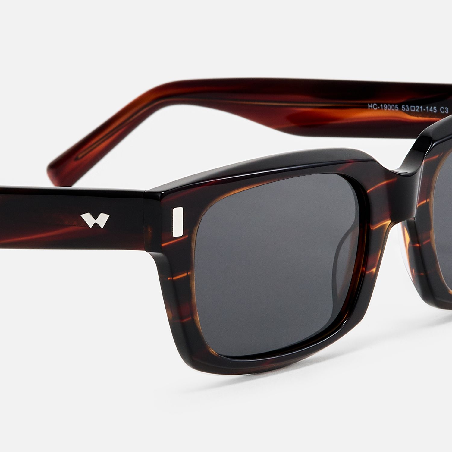 Lunaris - Rectangle Rectangle Sunglasses | Vooglam Design Details