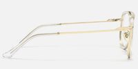 Breeze - Aviator Transparent Eyeglasses | Vooglam Side View