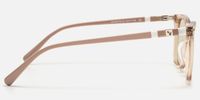 Terra - Champagne Square Acetate Sunglasses | Vooglam Side View