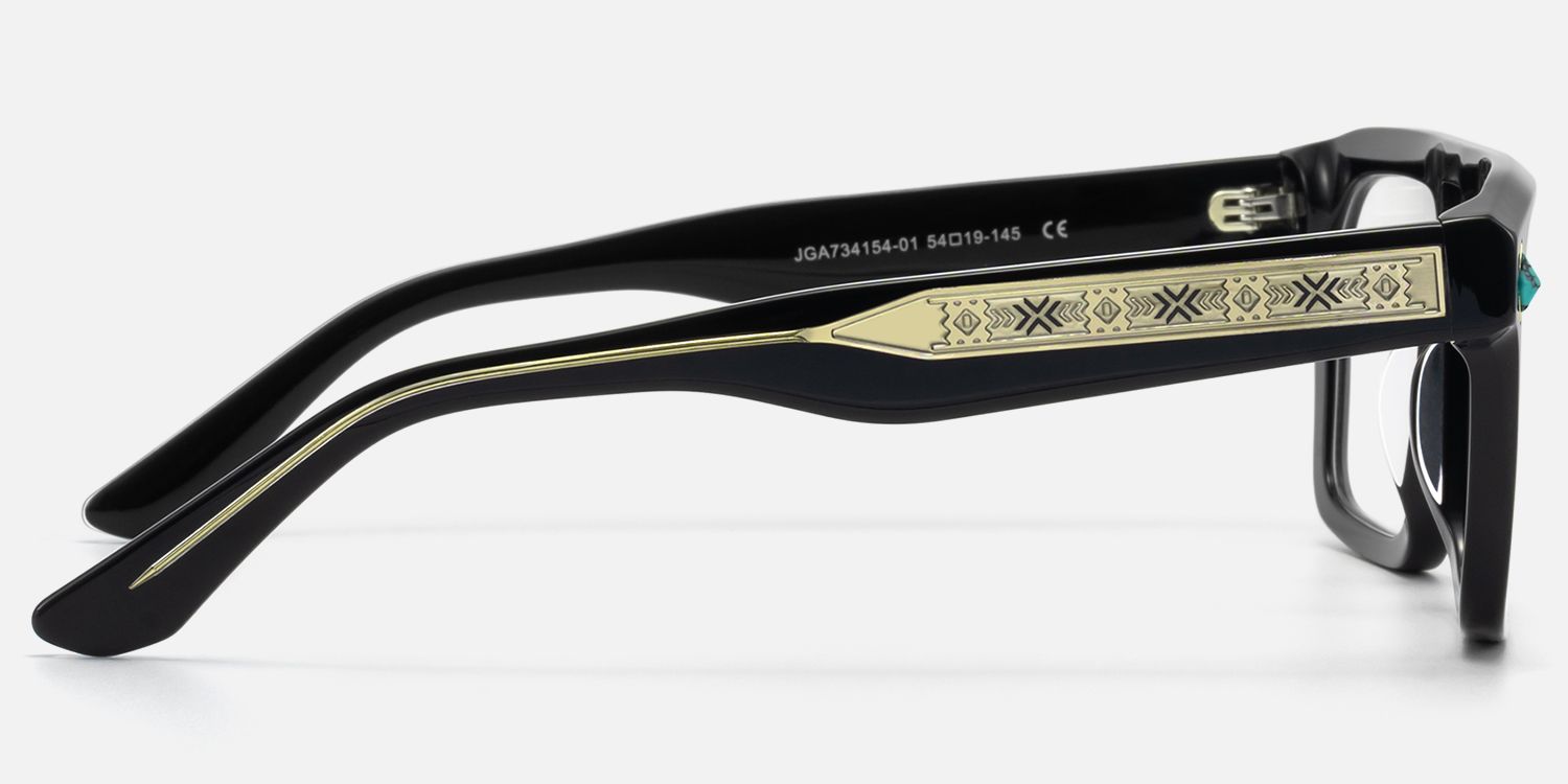 Bastion - Aviator Black Eyeglasses product detail 3