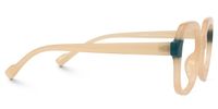 Fadil - Square Champagne Eyeglasses | Vooglam