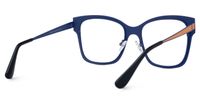 Emerson - Square Orange Eyeglasses | Vooglam Side View