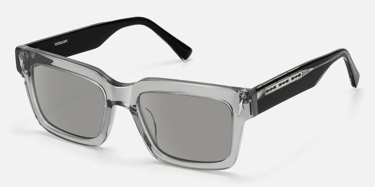 Razor - Transparent Grey Tinted Sunglasses by Vooglam
