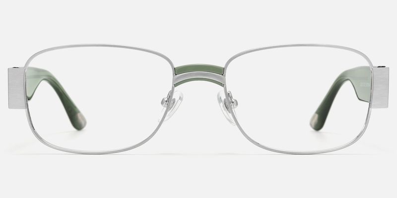 Nyame - Rectangle Silver Eyeglasses
