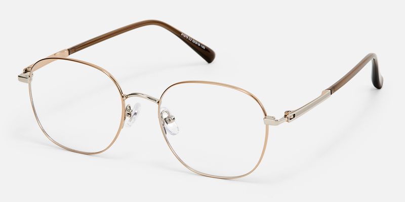 Luxe - Round Gold Eyeglasses
