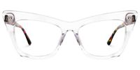 Eamon - Cat Eye Crystal Eyeglasses | Vooglam Angle View