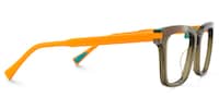 Nomad - Rectangle Green Eyeglasses - 5
