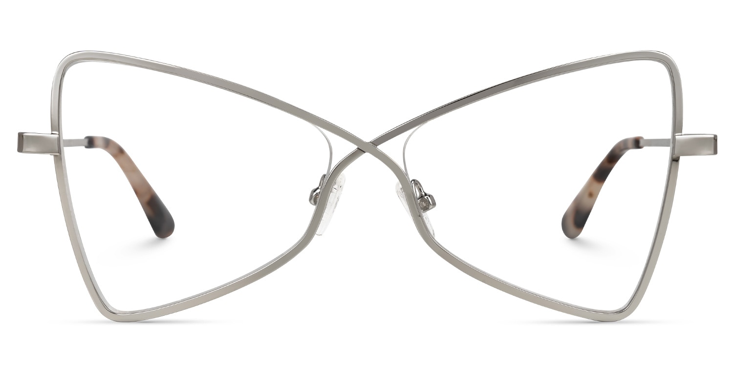 

Ebba - Butterfly Silver Eyeglasses