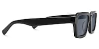 Jet - Rectangle Black Sunglasses - 4