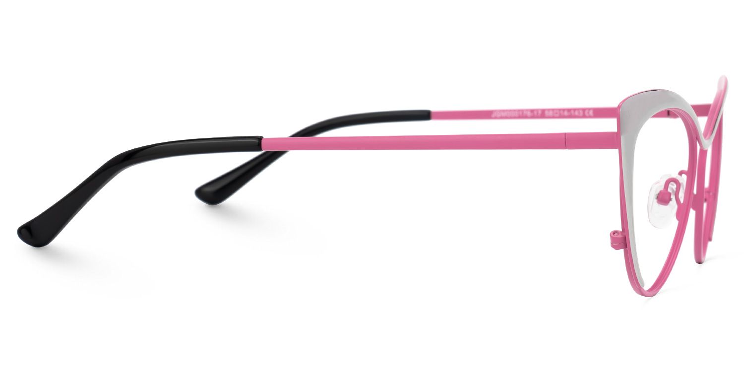 Annabelle - Cat Eye Two-tone Eyeglasses | Vooglam 4