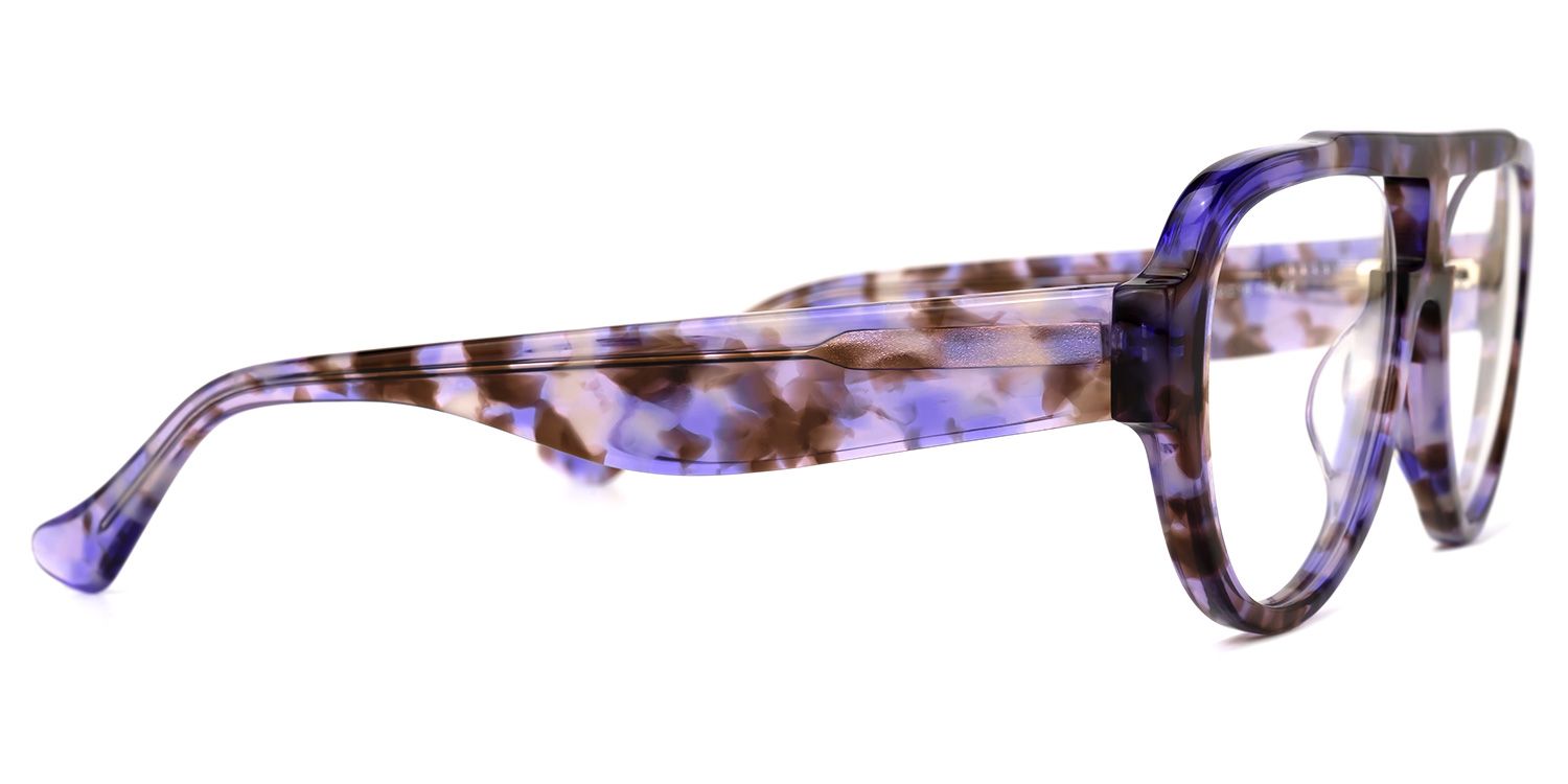 Adnan - Aviator Purple/Tortoise Eyeglasses | Vooglam 4