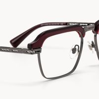 Archive - Rectangle Red Eyeglasses - 4