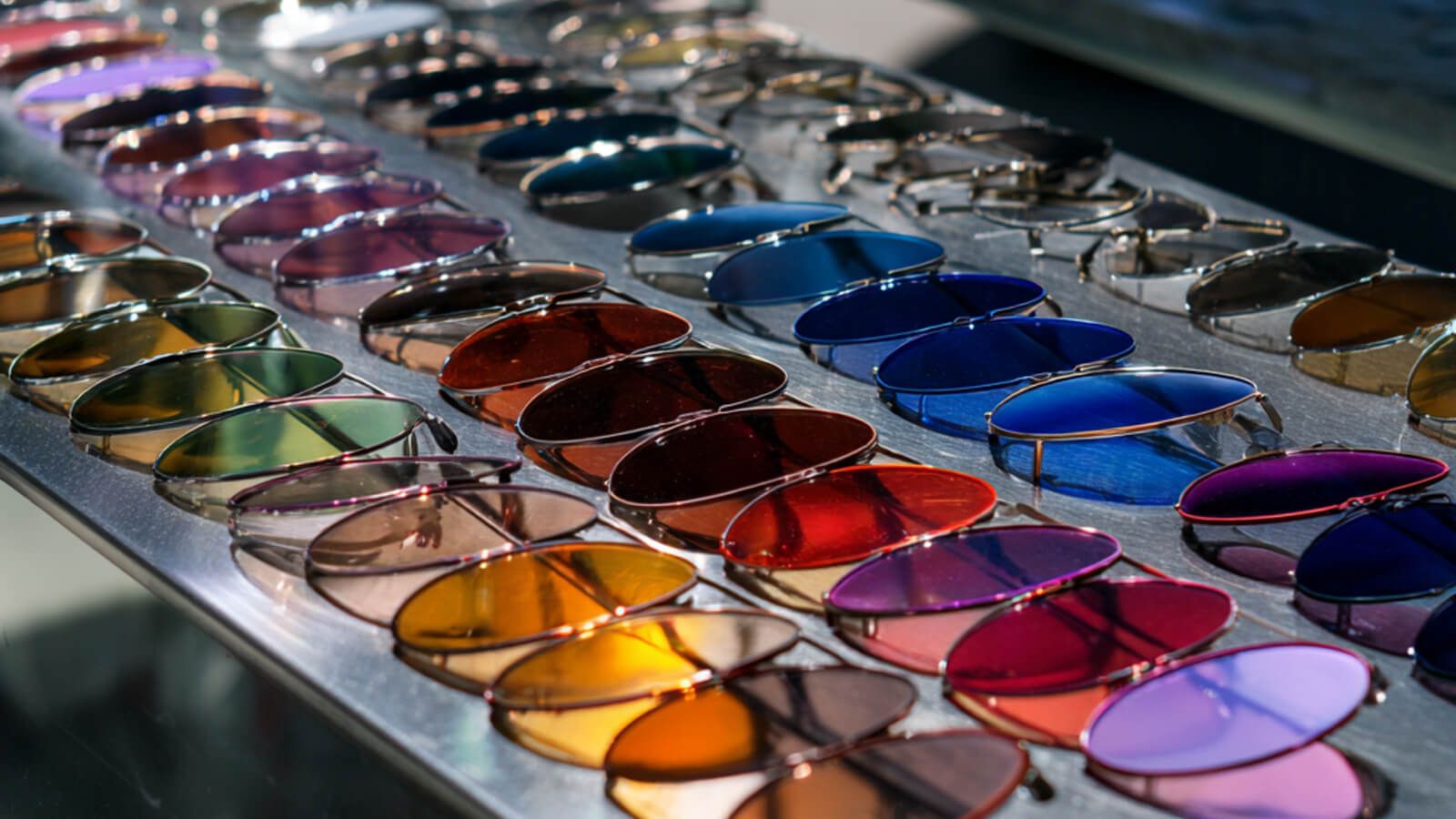 different color tinted lenses