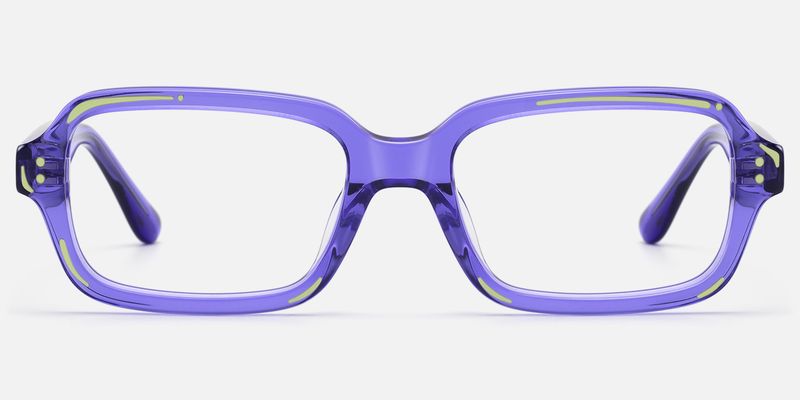 Pixel - Rectangle Purple Eyeglasses