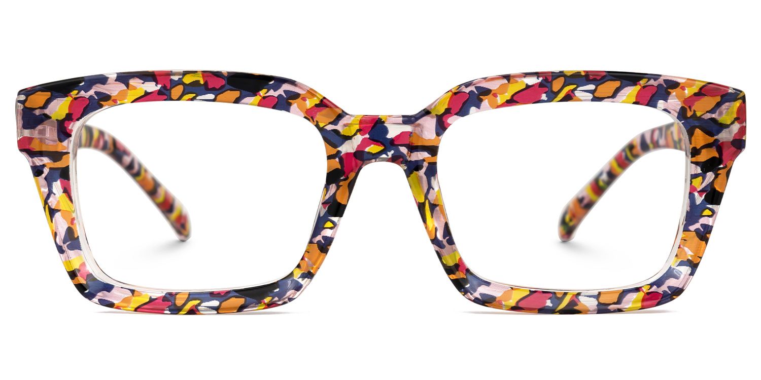 Issay - Rectangle Red/Blue Eyeglasses product detail 2