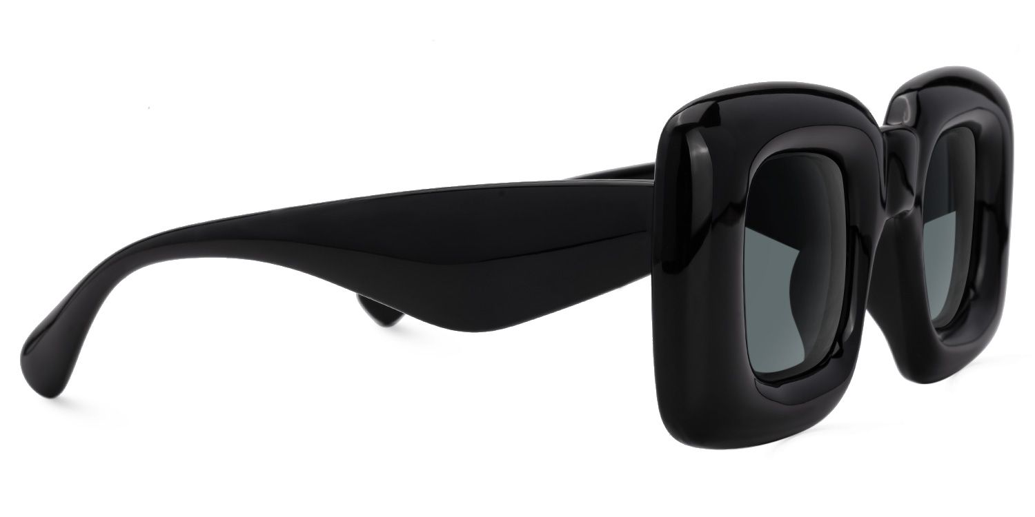 Jacinthe - Square Black Prescription Sunglasses product detail 4
