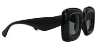 Jacinthe - Square Black Prescription Sunglasses | Vooglam 