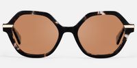 Lux - Geometric Tortoise Sunglasses | Vooglam Angle View