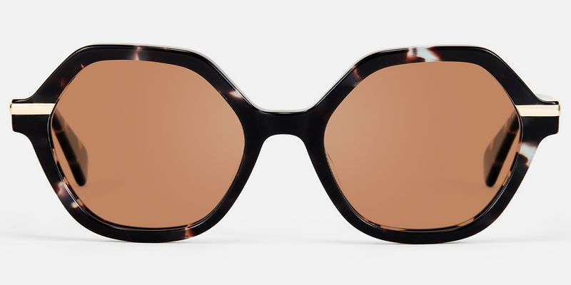 Lux - Geometric Tortoise Sunglasses
