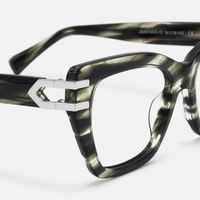 Warrior - Butterfly Gray Eyeglasses | Vooglam Design Details