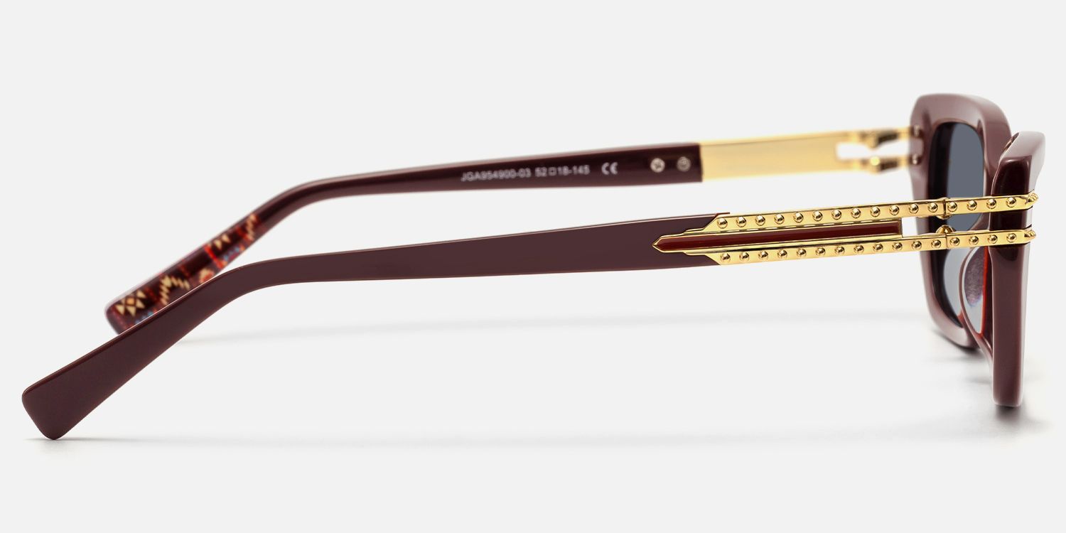 Nomad - Red Cat eye Sunglasses | Vooglam Side View