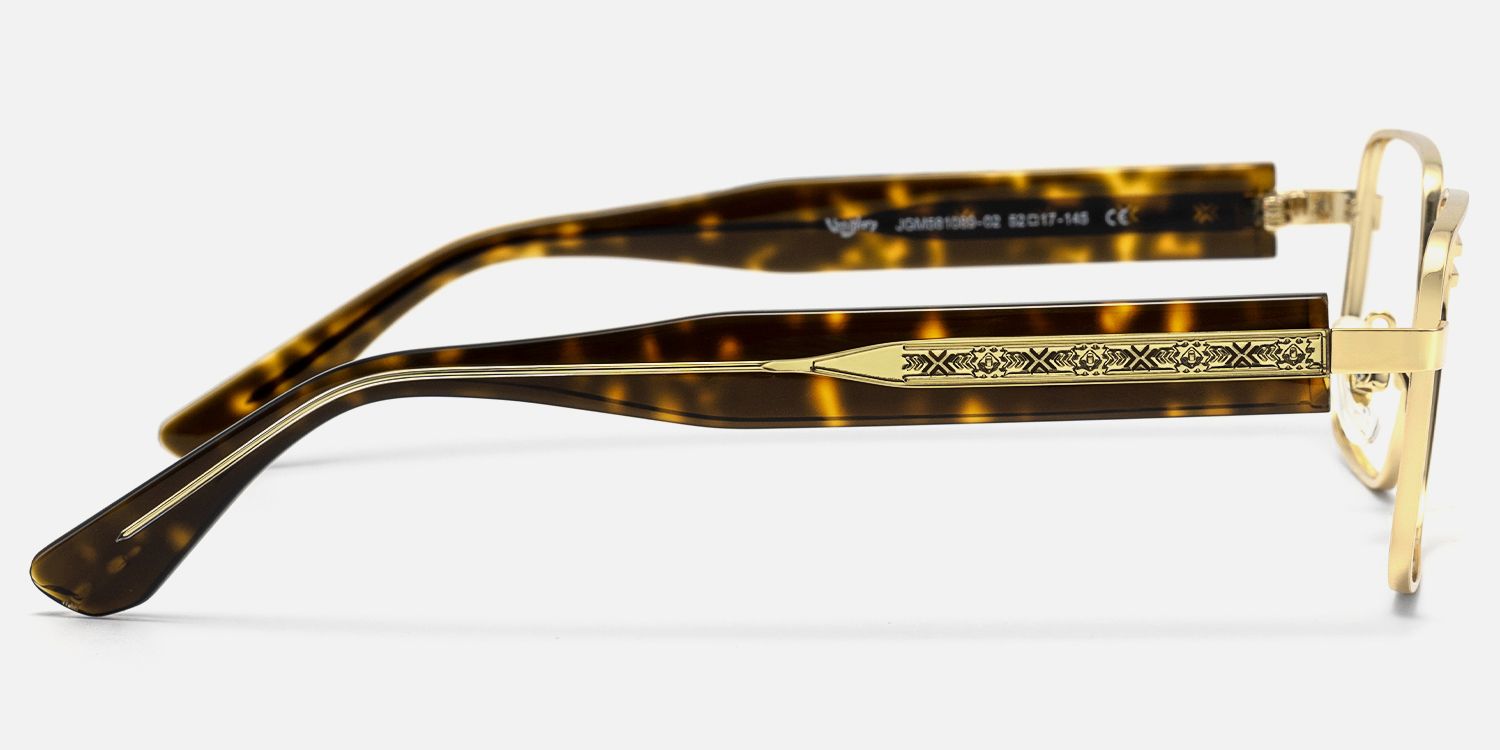 Ubuntu - Rectangle Gold Eyeglasses product detail 3