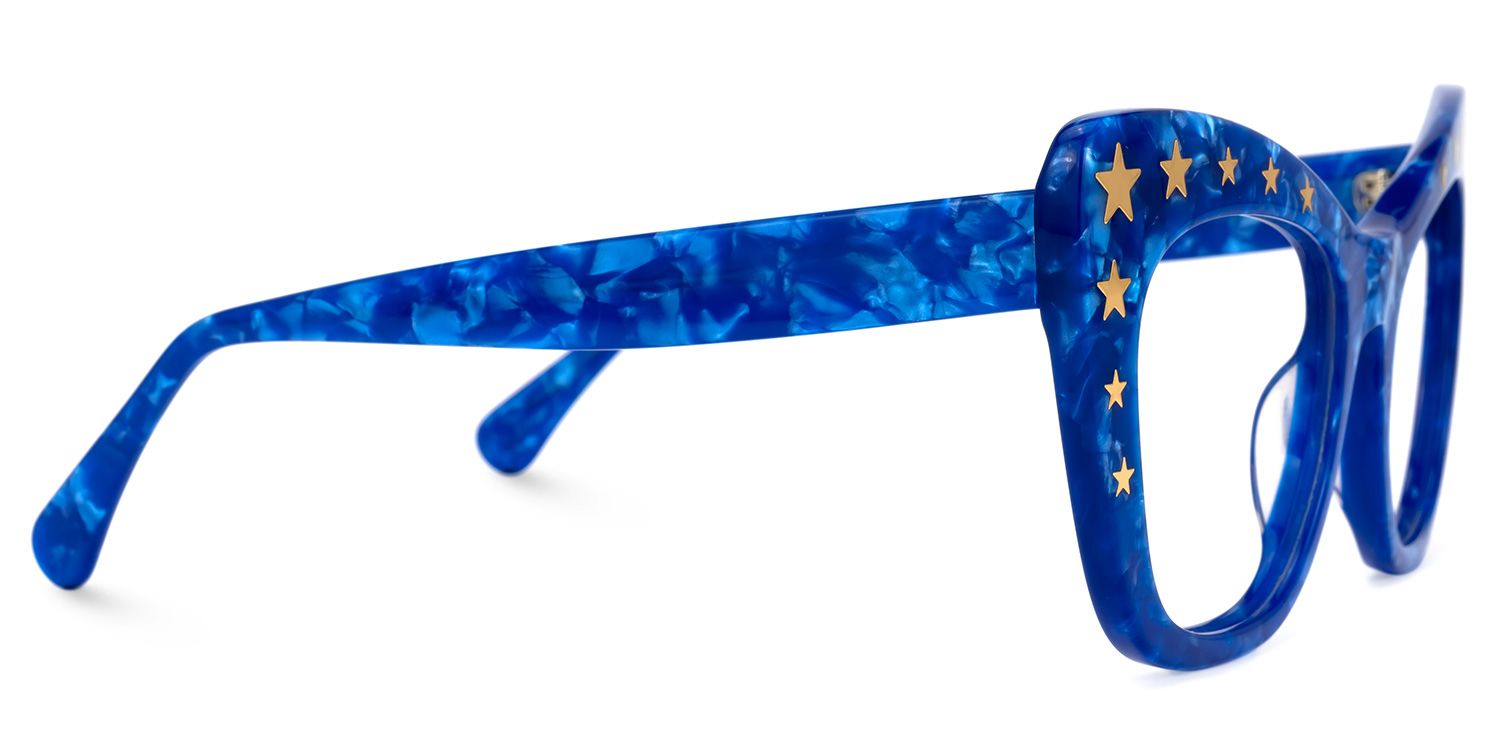 Adoracion - Butterfly Blue Eyeglasses | Vooglam 4